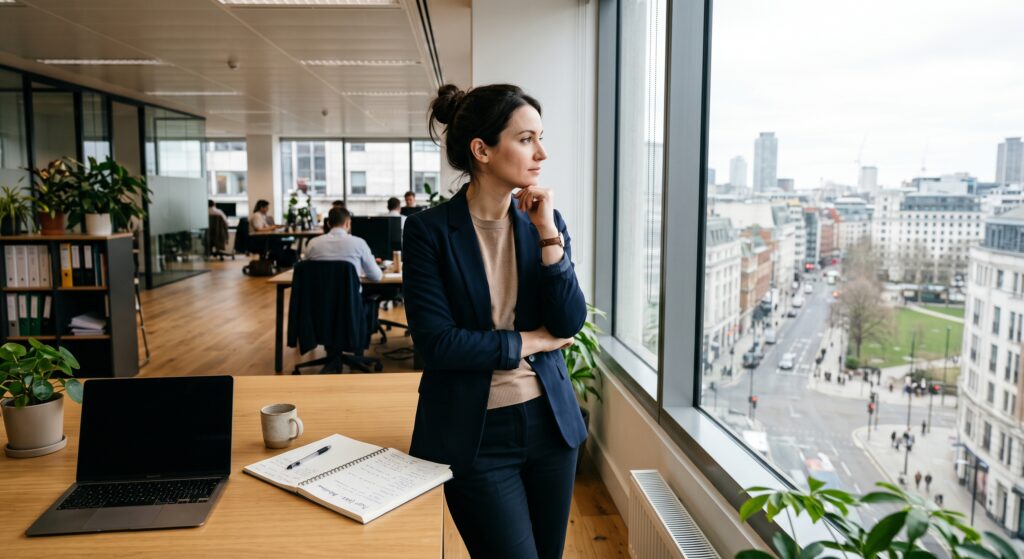 Nouveau manager en réflexion sur sa prise de poste